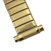 Classic Expansion Etched Design 6 to 10 Inch Length Watch Band Yellow Gold Tone Expandable Ends To Fit 10 to 14mm