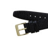Leather Watch Band 10MM Black Lizard Grain