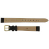 Black Leather Watch Band 12MM Lizard Grain