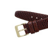 Brown Watch Strap 14mm Lizard Grain Leather 6 3/4 Inch Length