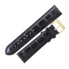 Black Leather Watch Band 18MM Alligator Grain