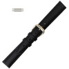 Black Leather Watch Band 14mm Classic Calf 6 7/8 Inch Length
