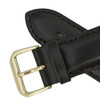 16mm Leather Watch Band Black Leather Classic Calf 7 1/2 Inch Length