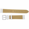 18mm White Leather Watch Band Smooth Calf 7 3/8 Inch Length