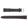 8mm smooth brown calf style leather watch band
