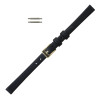 Hadley Roma Leather Watch Band 11mm Black Smooth Calf 6 1/2 Inch Length