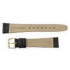Leather Watch Band 18mm Black Smooth Calf 7 1/2 Inch Length