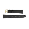Leather Watch Band 18mm Black Smooth Calf 7 1/2 Inch Length