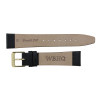 Hadley Roma Short Black Watch Band Leather 16MM Smooth Calf 6 5/8 Inch Length