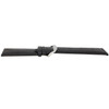 Leather Watch Band 28mm Black Leather Alligator Grain Extra Wide Band 7 3/8 Inch Length
