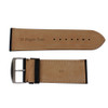 Leather Watch Band 28mm Black Leather Alligator Grain Extra Wide Band 7 3/8 Inch Length