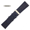 Leather Watch Band 26 MM Dark Blue Leather Alligator Grain Extra Wide Band