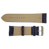 Leather Watch Band 26 MM Dark Blue Leather Alligator Grain Extra Wide Band