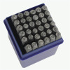 36-piece set of 3.0mm numbers and letters punches includes ampersand