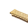 Ladies 10mm gold tone fancy narrow expansion watchband