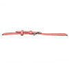 Pink Leather Watch Band 22mm Padded Alligator Grain Stitched 7 7/16 Inch Length
