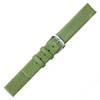 18MM Leather Watch Strap Green Flat Calf