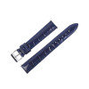 12mm croco-grain watch band with hand-stitched loops and padding