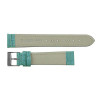 12MM Leather Watch Band Light Blue Stitched Alligator Grain