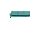 18MM Leather Watch Band Light Blue Stitched Alligator Grain
