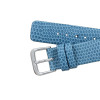 14mm Leather Watch Band Light Blue Flat Lizard Grain 6 7/8 Inch Length