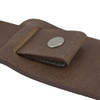 20mm Wide Watch Band Cuff Style Brown Leather Strap 8 Inch Length