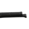 10mm Watch Band Black Leather Alligator Grain 6 15/16 Inch Length