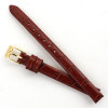 Leather Watch Band 6mm Brown Leather Alligator Grain 6 15/16 Inch Length