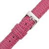 14mm Watch Band Pink Lizard Grain Leather 6 7/8 Inch Length