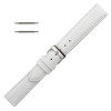 16mm Watch Band White Lizard Grain Leather 7 1/2 Inch Length