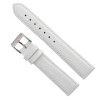 22mm Watch Band White Lizard Grain Leather 7 1/2 Inch Length