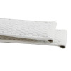 22mm Watch Band White Lizard Grain Leather 7 1/2 Inch Length