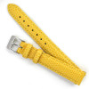 14mm Watch Band Yellow Lizard Grain Leather 6 7/8 Inch Length