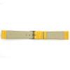 18MM Watch Band Yellow Lizard Grain Leather 7 1/2 Inch Length