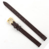 Brown Leather Watch Band 8mm Brown Leather Lizard Grain 7 1/2 Inch Length