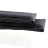 Black Leather Watch Band 22mm Padded Alligator Grain 9 Inch Length