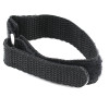 Black Nylon Watch Strap Velcro® Style Sport Band 16mm 8 1/2 Inch Length