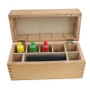 Wooden Storage Box 8 Compartments for Gold Testing Acid and Stone Test Kit