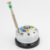 Rotating Screwdriver Stand with Spare Blade Storage and Non-Slip Base Holds 9 Screwdrivers