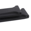 Black Silicone Watch Band 26mm Rubber Strap 8 Inch Length