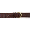 Brown Watch Band 18mm Leather Gator Chrono 8 1/8 Inch Length