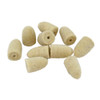 Mini Pointed Felt Cone Buffs for Polishing Pack of 10