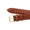 Hadley Roma Genuine Java Tan 19mm Lizard Watch Band 7 7/16 Inch Length