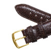 Hadley Roma Genuine Java Lizard Watch Band Brown 18mm