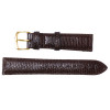 Hadley Roma Genuine Java Lizard Watch Band Brown 18mm