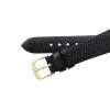 Hadley Roma Made To Fit Gucci® Cut Genuine Java Lizard 16mm Black Watch Band 7 7/16 Inch Length
