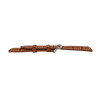 Hadley Roma Alligator Grain 18mm Tan Italian Leather Watch Band 7 1/2 Inch Length