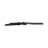 Hadley Roma Alligator Grain 20mm Black Italian Leather Watch Band  7 1/2 Inch Length