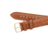 Hadley Roma Lizard Grain 18mm Brown Leather Watch Strap 8 3/16 Inch Length