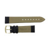 Hadley Roma 18mm Black Leather Watch Band 6 5/8 Inch Length
